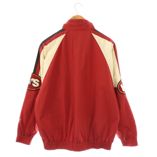 【中古】ヒステリックグラマー 24AW EVIL STARワッペン スタンドカラージャケット ブルゾン F レッド アイボリー_1