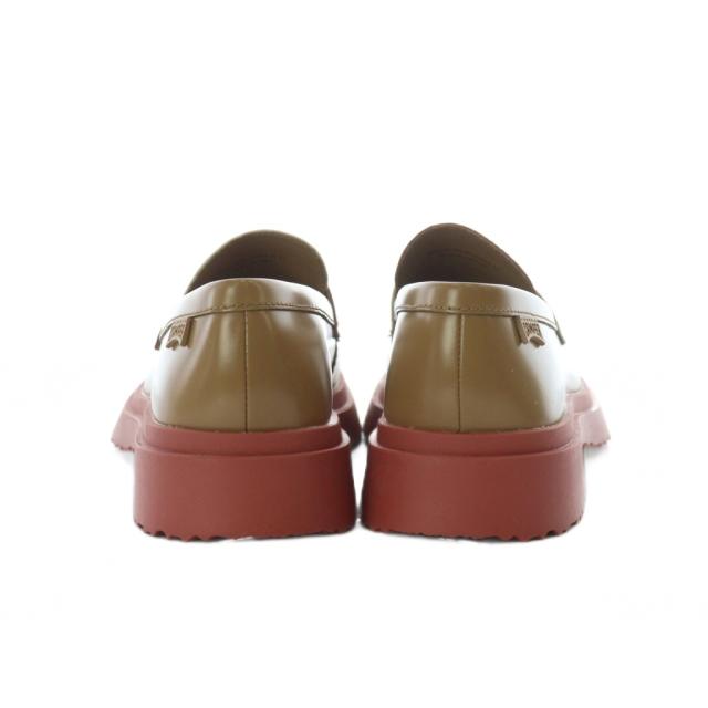 【中古】カンペール ツインズ ローファー ドレスシューズ レザー 本革 37 23.4cm マルチカラー 赤 レッド 白