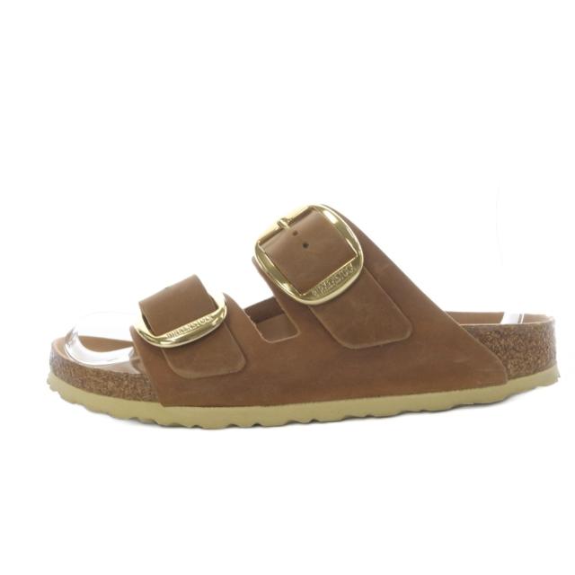 【中古】ビルケンシュトック BIRKENSTOCK Arizona Big Buckle サンダル フラット 25cm ブラウン 1011073 /YO28