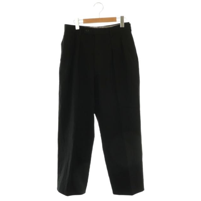 【中古】ウィズダムツール Wisdom Tool オーダーメイドワイドパンツ ツータック ブラック /DF ■OS ■SH メンズ