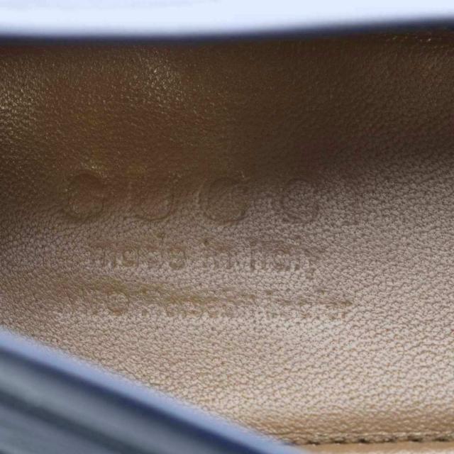 【中古】グッチ GUCCI ビットローファー ローファー レザー 本革 7.5 26.5cm ネイビー 紺 326198 /RI ■OS メンズ