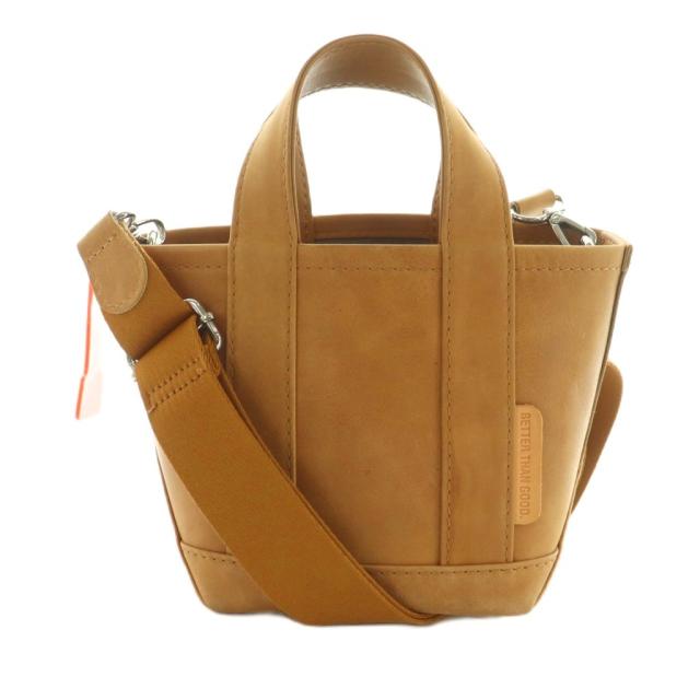 【中古】ベターザングッド BETTER THAN GOOD 24SS 2WAY ハンドバッグ ショルダーバッグ レザー ベージュ レディース