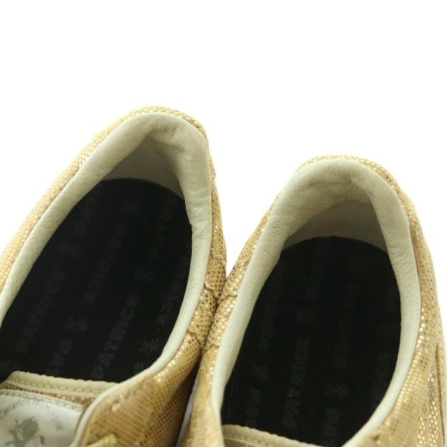 【中古】パトリック シュリ— SULLY ローカットスニーカー シューズ 39 24.5cm ゴールドカラー 531155 レディース