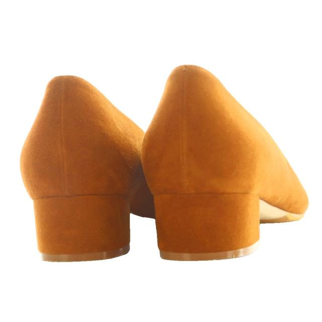 【中古】マノロブラニク パンプス チャンキーヒール スエード 23.5cm ブラウン /MI ■OS ■SH レディース