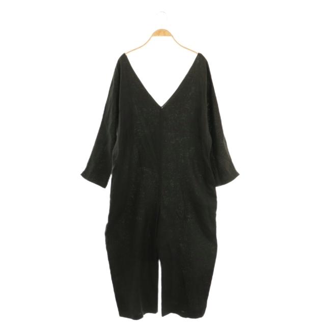 【中古】レイチェルクレイヴン RACHELCRAVEN リネンジャンプスーツ 0 ブラック /DO ■OS ■SH レディース