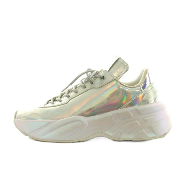 【中古】オニツカタイガー × シンデレラ 世界800足限定 P-TRAINER PRZM PURE スニーカー US6 24.5cm シルバーカラー