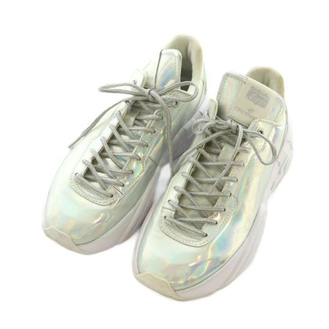 【中古】オニツカタイガー × シンデレラ 世界800足限定 P-TRAINER PRZM PURE スニーカー US6 24.5cm シルバーカラー