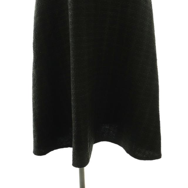 中古】ルネ 24年 ツイードワンピース ロング ノースリーブ 38 ブラック