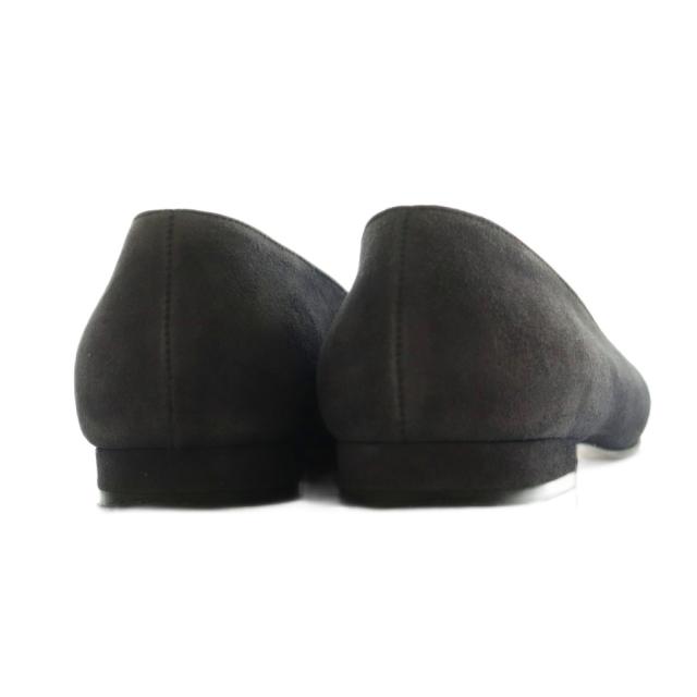 【中古】セルジオロッシ SR1 パンプス スクエアトゥ ローヒール 37 24.0cm チャコールグレー A83770 ■OS レディース