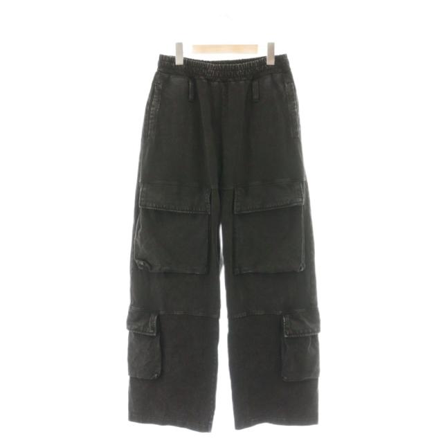 【中古】ニュートラルアンタイトルド 25SS CARGO SWEAT PANTS ガーゴスウェットパンツ イージー M ブラック