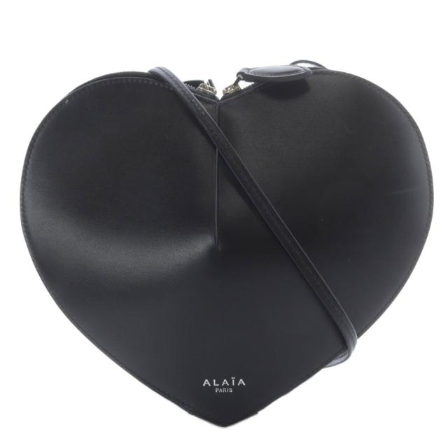【中古】アライア ALAIA LE COEUR ショルダーバッグ ワンショルダー 斜め掛け ハートモチーフ ブラック