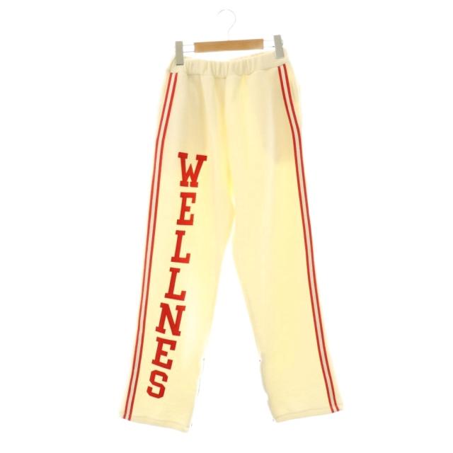 【中古】アンスクリア INSCRIRE 24AW Freece Pants フリースパンツ ストレート イージー S ホワイト /HK ■OS