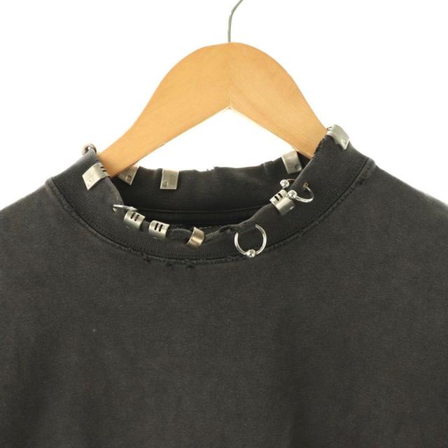 【中古】バレンシアガ BALENCIAGA 24年 Pierced オーバーサイズTシャツ 半袖 L グレー /HK ■OS メンズ_2