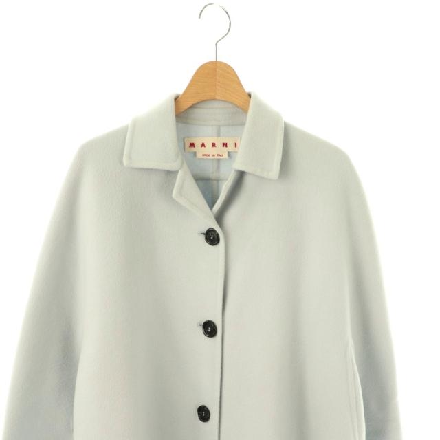 中古】マルニ MARNI ステンカラーコート アウター ウール カシミヤ混  