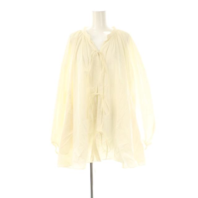 【中古】エトレトウキョウ × アリシアスタン volume sleeve cover up シャツ 長袖 F アイボリー /DO ■OS