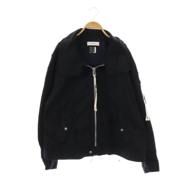 【中古】ファセッタズム COLLAGE JACKET ジャケット フード ジップアップ 4 ネイビー MIMI-JK-M03 /DO ■OS ■SH