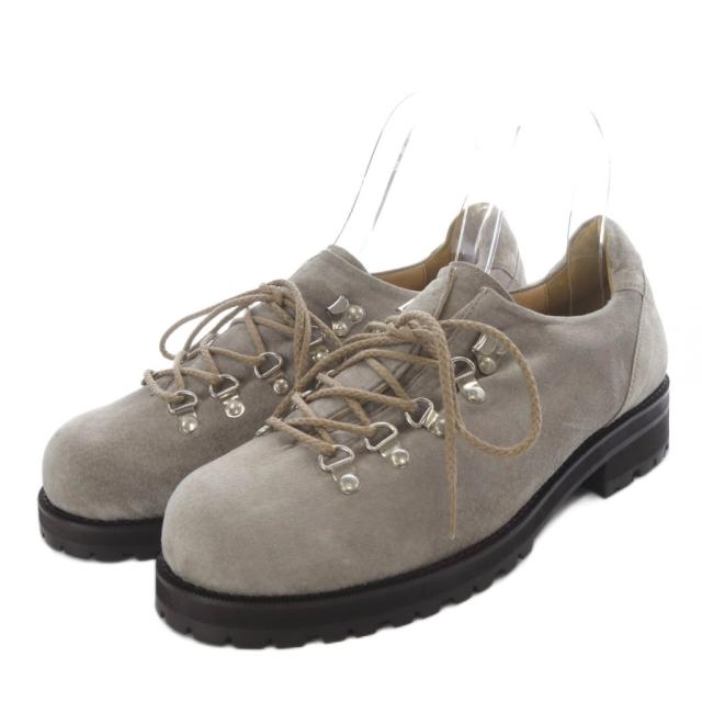 【中古】バーニーズニューヨーク BARNEYS NEW YORK トレッキングシューズ ローカット ピッグスエード 8 グレー