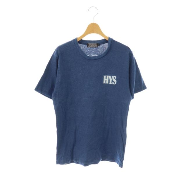 【中古】ヒステリックグラマー HYSTERIC GLAMOUR 25SS WHISKY WOMAN Tシャツ カットソー 半袖 M ブルー /HK ■OS ■SH