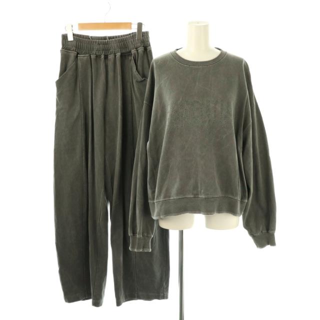【中古】ダブルスタンダードクロージング エッセンシャル 24AW 上下 スウェット パンツ イージー F グレー
