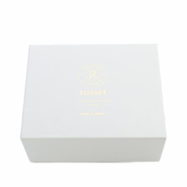 中古】ラシット RUSSET 三つ折り コンパクトウォレット レザー グレー