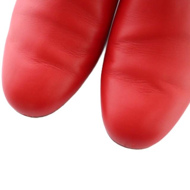 【中古】サルヴァトーレフェラガモ ミュール サンダル ミラーヒール レザー 5.5 23.0cm 赤 レッド ■OS レディース