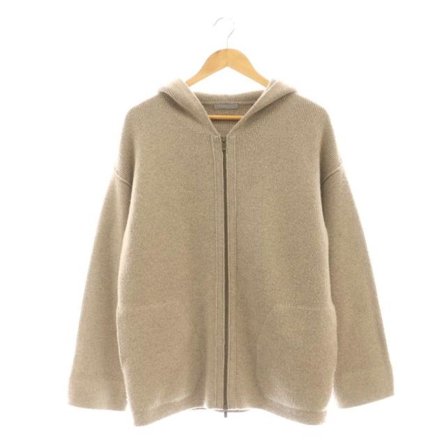 【中古】セオリーリュクス 23AW CHELSEA ROMY カーディガン ニット カシミヤ混 38 モカブラウン フーディ
