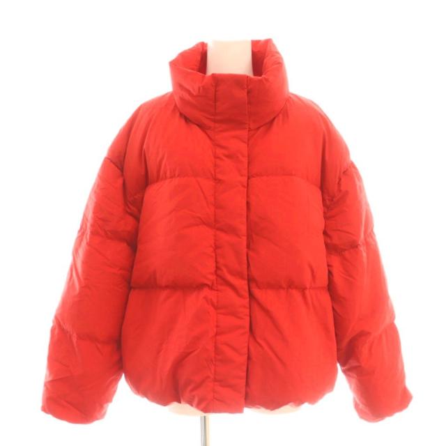 【中古】ミラオーウェン Mila Owen 24AW スタンドカラードロストショートダウンジャケット アウター F レッド