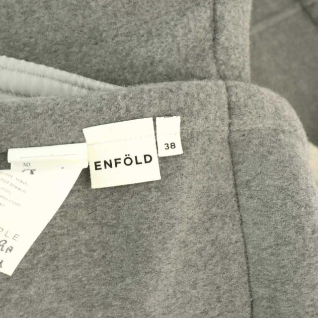 【中古】エンフォルド ENFOLD サンプル品 25AW PIPING VEST ベスト 前開き 38 グレー /NR ■OS レディース_7