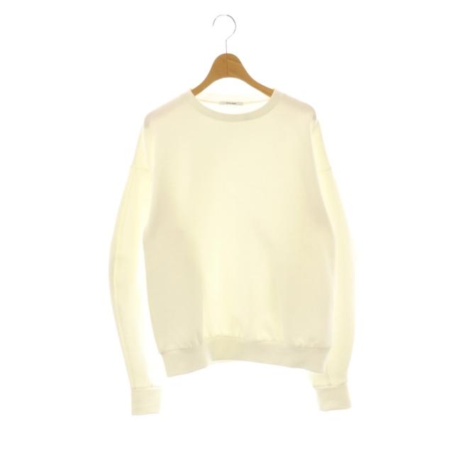 【中古】セルリ CELERI 25SS LONGSLEEVE PULLOVER プルオーバー カットソー 長袖 ホワイト /HK ■OS