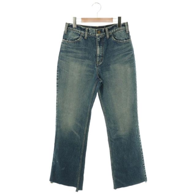 【中古】マディソンブルー 25SS HEM CUT FLARE PT DENIM デニムパンツ ジーンズ フレア 01 S ブルー レディース