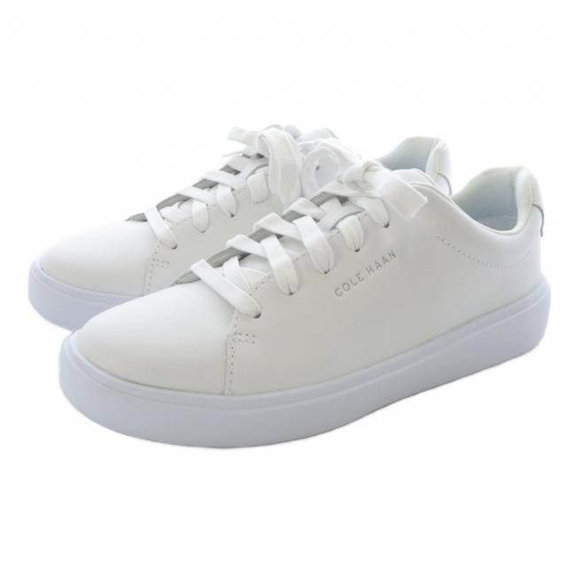 【中古】コールハーン グランド クロスコート トラベラースニーカー レザー 5.5B 白 W26723 /SR ■SH レディース