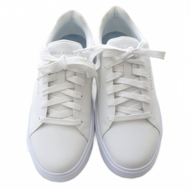 【中古】コールハーン グランド クロスコート トラベラースニーカー レザー 5.5B 白 W26723 /SR ■SH レディース