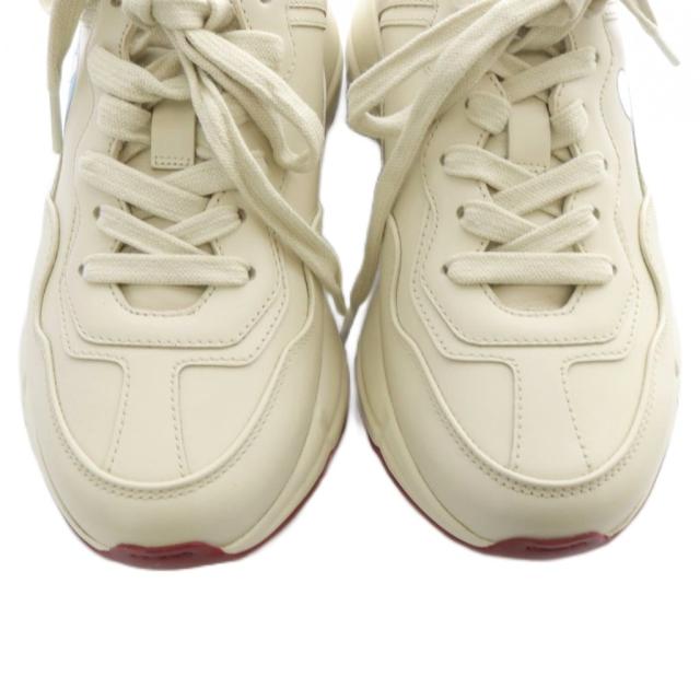 【中古】グッチ GUCCI ドラえもん ライトンレザー スニーカー 35 ベージュ 655037 /SR レディース_3