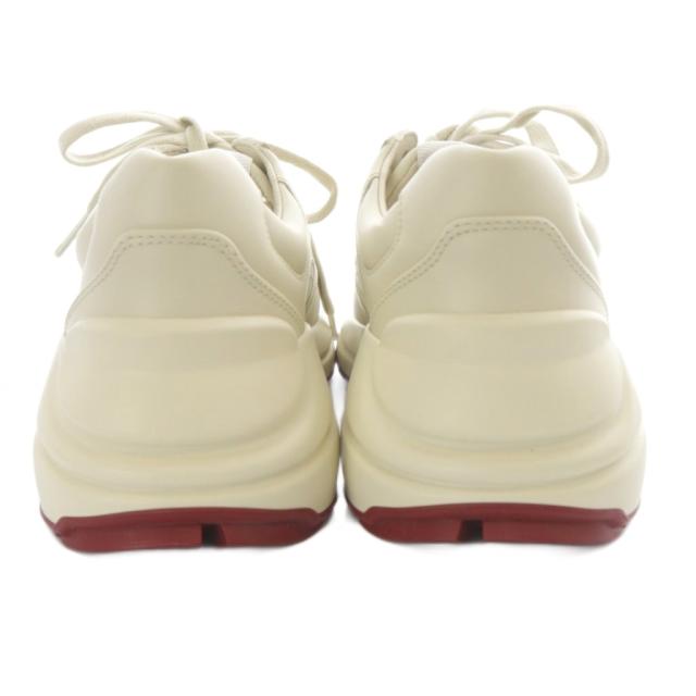 【中古】グッチ GUCCI ドラえもん ライトンレザー スニーカー 35 ベージュ 655037 /SR レディース_6
