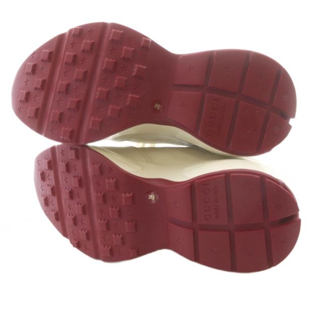 【中古】グッチ GUCCI ドラえもん ライトンレザー スニーカー 35 ベージュ 655037 /SR レディース_7