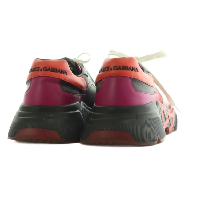 【中古】ドルチェ&ガッバーナ × 呪術廻戦 デイマスター ローカット スニーカー 8 26.0cm 黒 オレンジ CS1791B7005