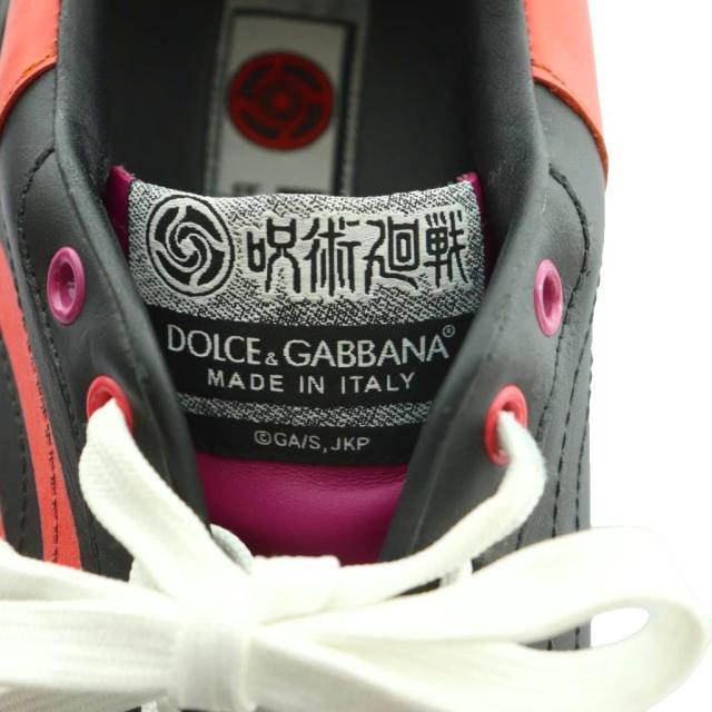 【中古】ドルチェ&ガッバーナ × 呪術廻戦 デイマスター ローカット スニーカー 8 26.0cm 黒 オレンジ CS1791B7005