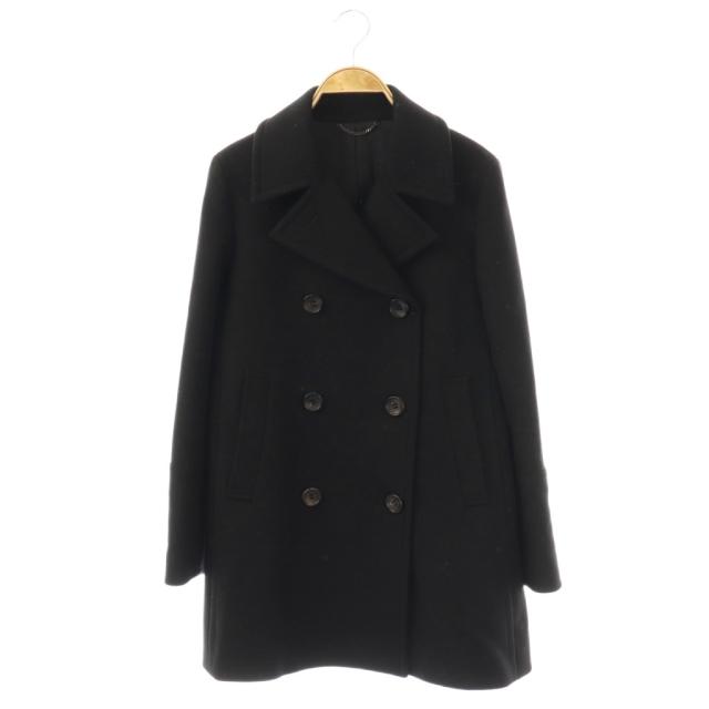 【中古】アール A.A.R 23区 R colimboウールダブルコート チェスター アウター カシミヤ混 38 ブラック /CX ■OS