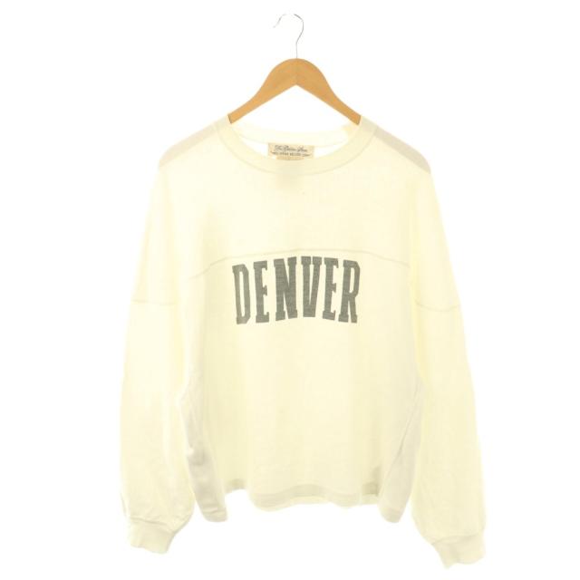 【中古】レミレリーフ REMI RELIEF DENVER FOOT BALL Tシャツ ロンT カットソー ロゴ M ホワイト /CX ■OS レディース