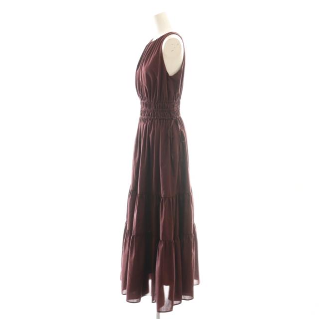 【中古】ハーリップトゥ Her lip to 25SS Riviera Bow Tiered Long Dress ワンピース ロング M ボルドー レディース
