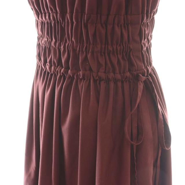 【中古】ハーリップトゥ Her lip to 25SS Riviera Bow Tiered Long Dress ワンピース ロング M ボルドー レディース