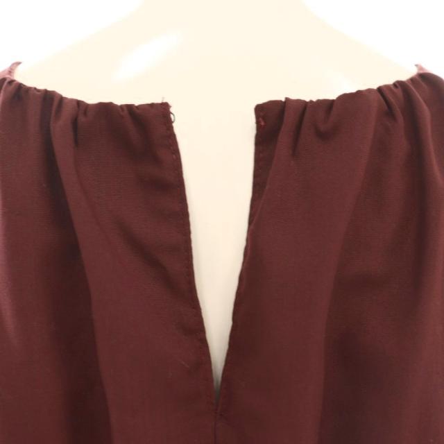 【中古】ハーリップトゥ Her lip to 25SS Riviera Bow Tiered Long Dress ワンピース ロング M ボルドー レディース