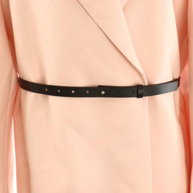 【中古】ジルサンダー JIL SANDER 24SS J03AA0154 Belted coat コート アウター チェスター ロング ウール 36 ピンク_4