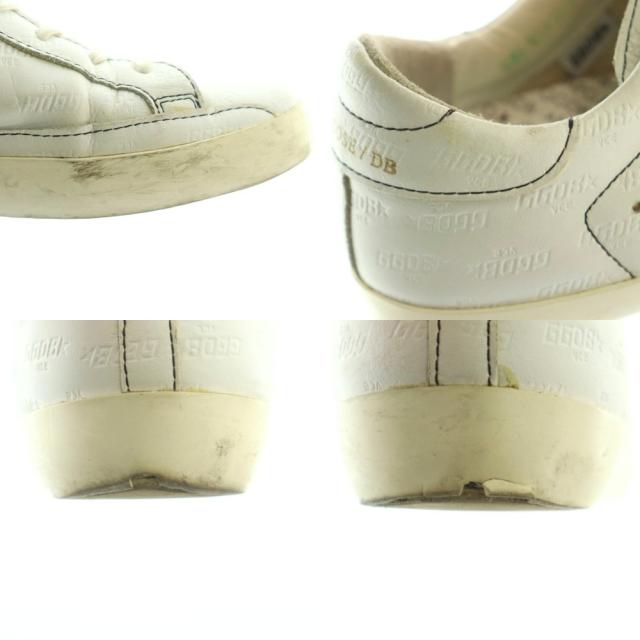 【中古】ゴールデングース スーパースター スニーカー シューズ エンボスロゴ スターパッチ S36 23.5cm 白 レディース