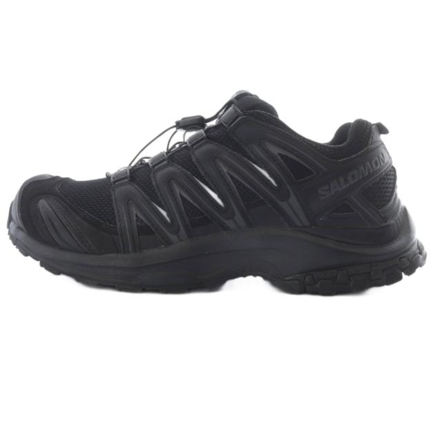 【中古】サロモン Salomon XA PRO 3D スニーカー ロゴ 23.5cm 黒 ブラック 416174 /SR レディース