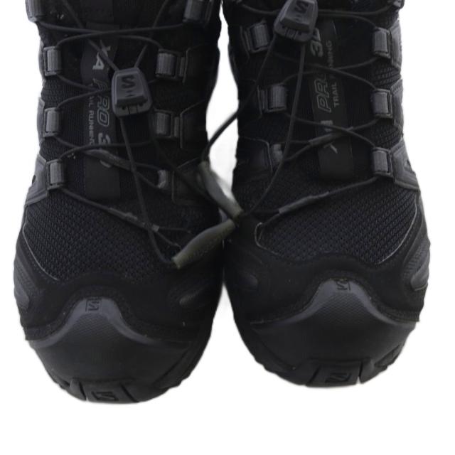 【中古】サロモン Salomon XA PRO 3D スニーカー ロゴ 23.5cm 黒 ブラック 416174 /SR レディース