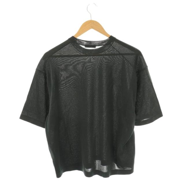 【中古】エイトン ATON 25SS WASHI KNIT クルーネックセーター ニット 五分袖 2 チャコールグレー KRAGGM0406_1