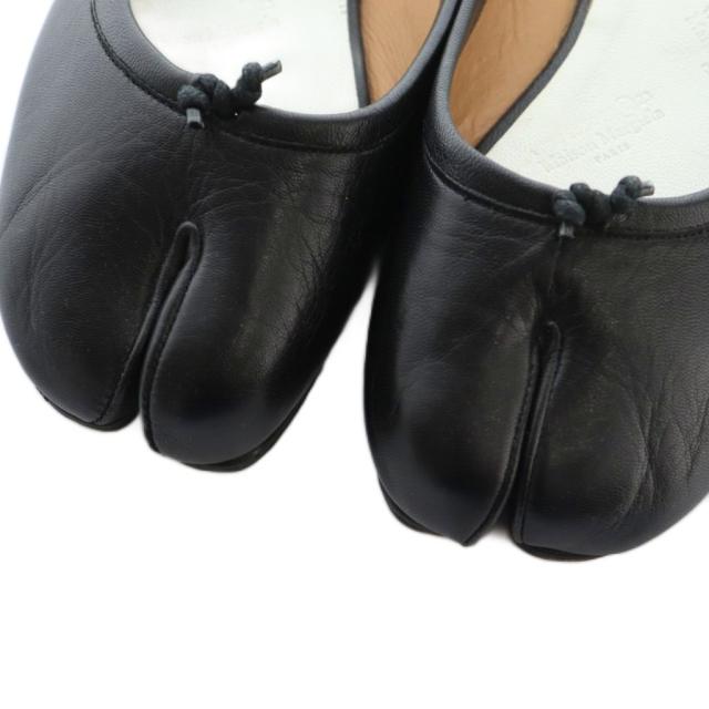 【中古】メゾンマルジェラ 22 TABI MULE 足袋 ミュール サンダル 37 24.0cm 黒 ブラック S58WX0004 ■OS レディース