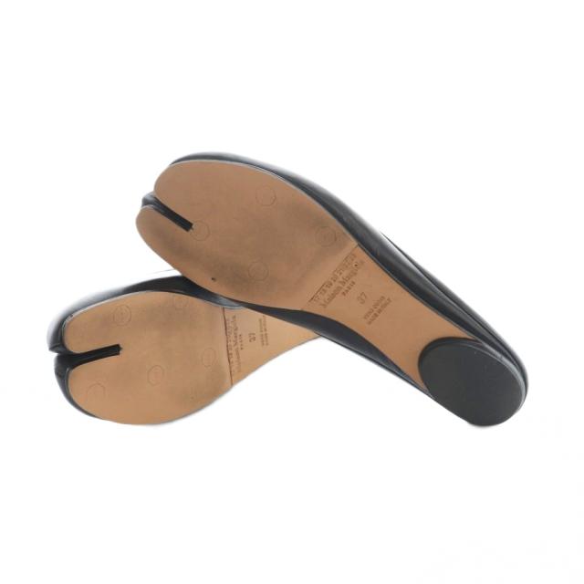 【中古】メゾンマルジェラ 22 TABI MULE 足袋 ミュール サンダル 37 24.0cm 黒 ブラック S58WX0004 ■OS レディース