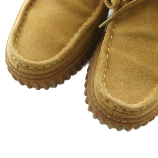 【中古】クラークス clarks Torhill Lo レースアップシューズ スエード US8 26.0cm ベージュ 26173471 ■OS メンズ
